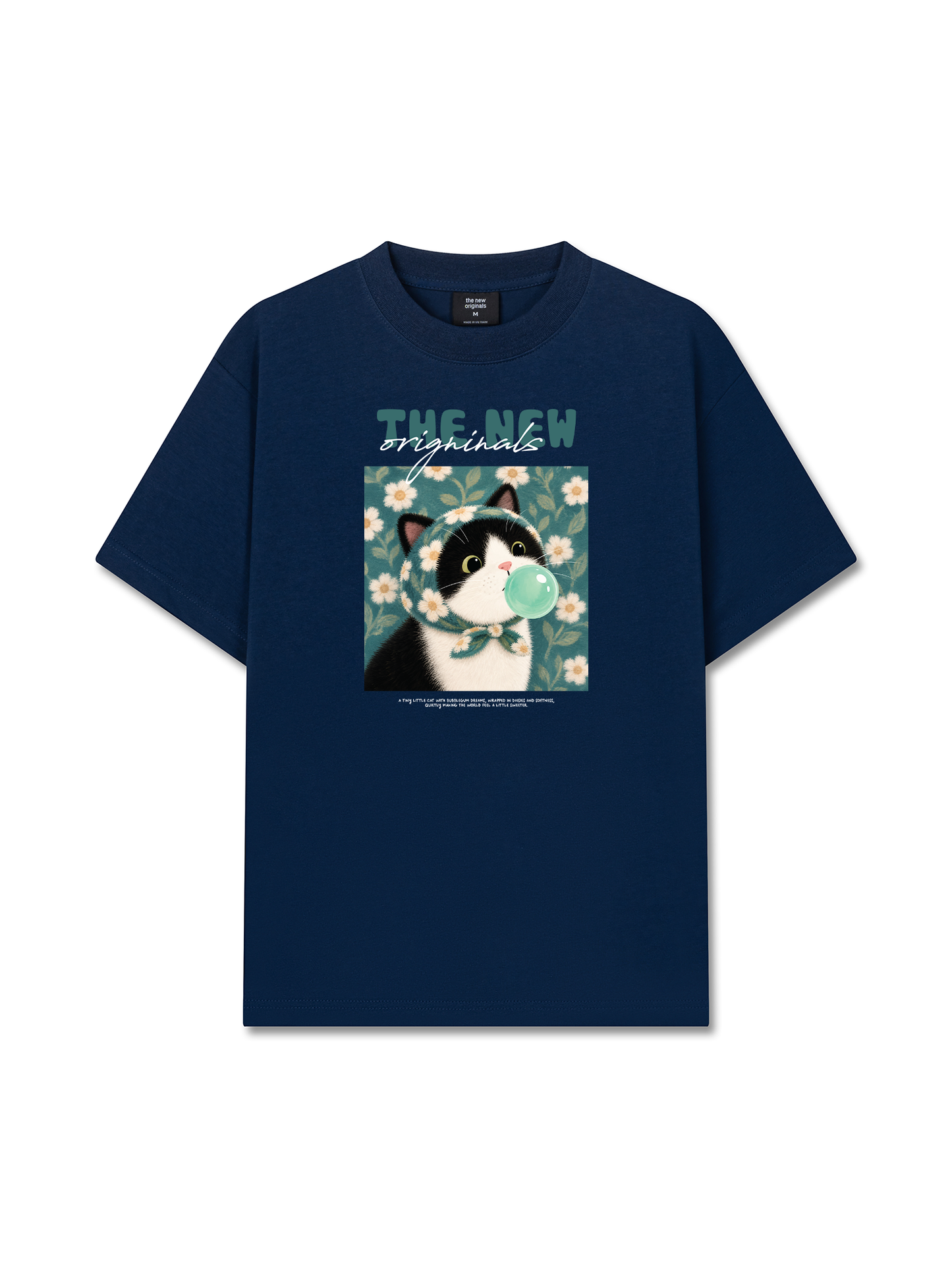 Áo Thun Relaxed Fit Daisy Mint Dream Meow