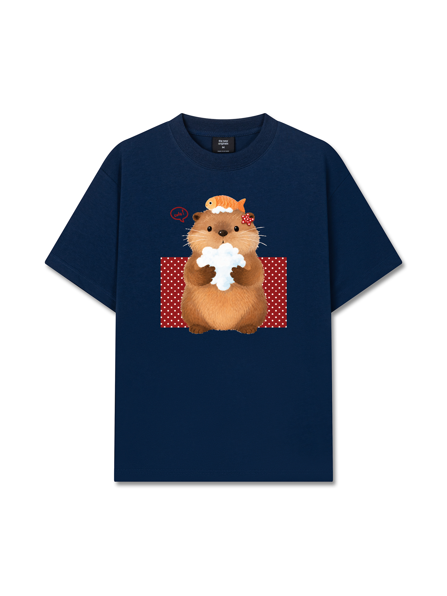 Áo Thun Relaxed Fit Animal Mood Bubble Beaver