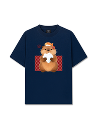 Áo Thun Relaxed Fit Animal Mood Bubble Beaver
