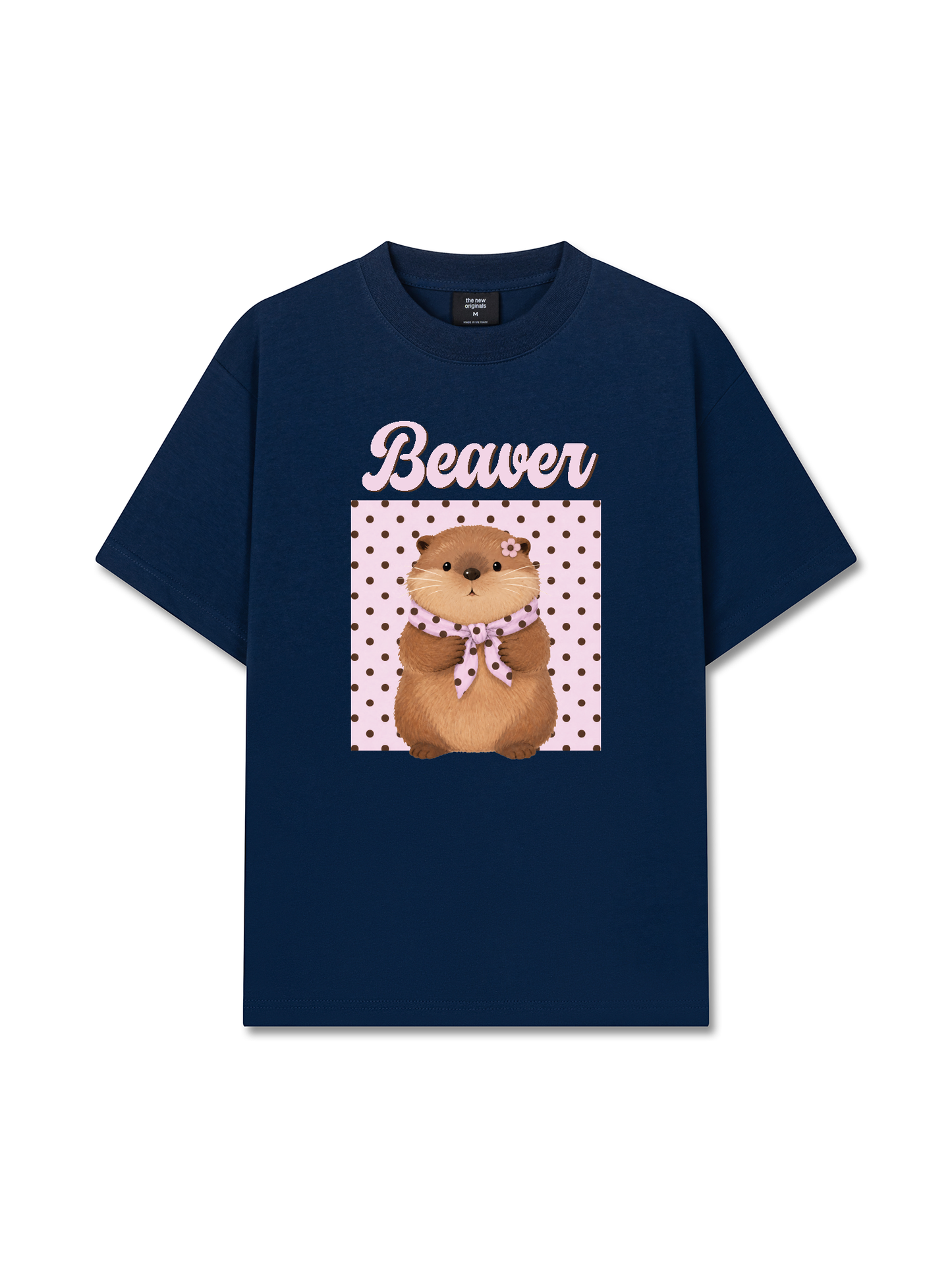 Áo Thun Relaxed Fit Animal Mood Sweet Beaver