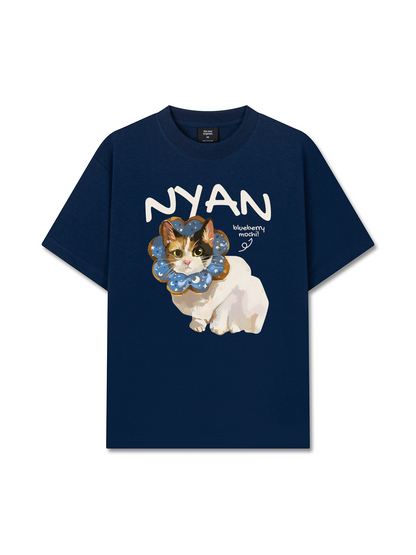Áo Thun Relaxed Fit Animal Mood Blueberry Mochi