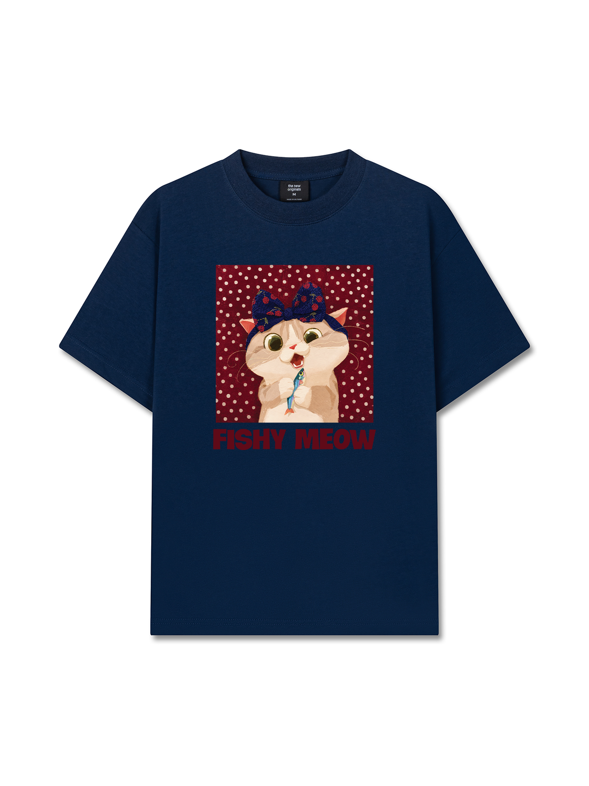 Áo Thun Relaxed Fit Red Fish Meow