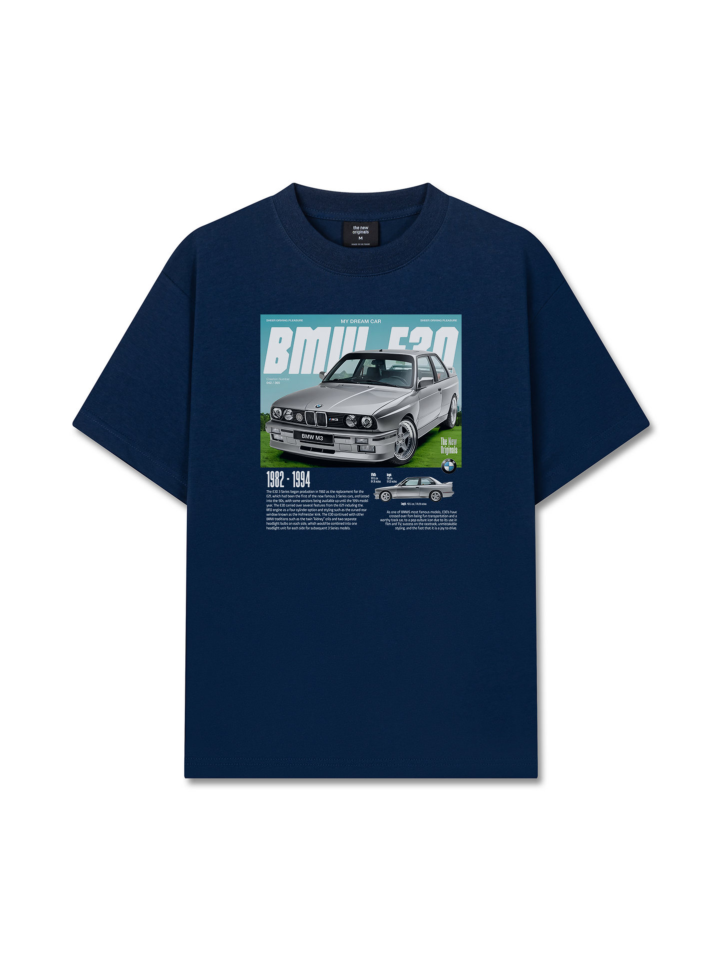 Áo Thun Relaxed Fit Car BMW E30 My Dream Car
