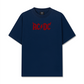 Áo Thun Relaxed Fit Music Rock AC DC Hell Logo Basic