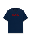 Áo Thun Relaxed Fit Music Rock AC DC Hell Logo Basic