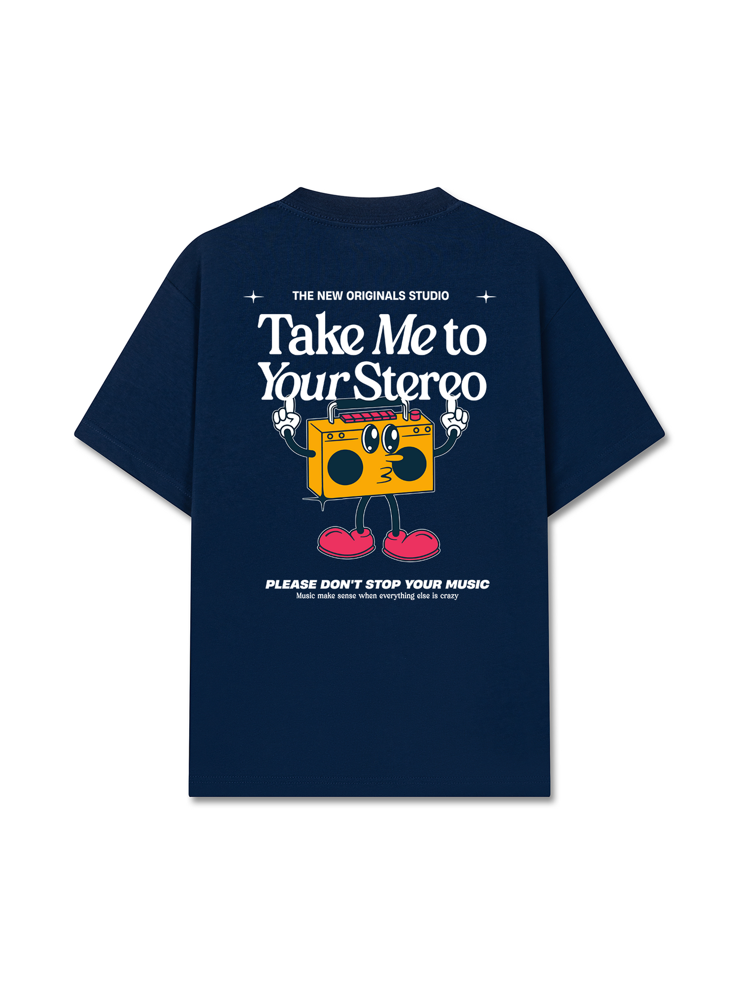 Áo Thun Relaxed Fit Take Me To Your Stereo