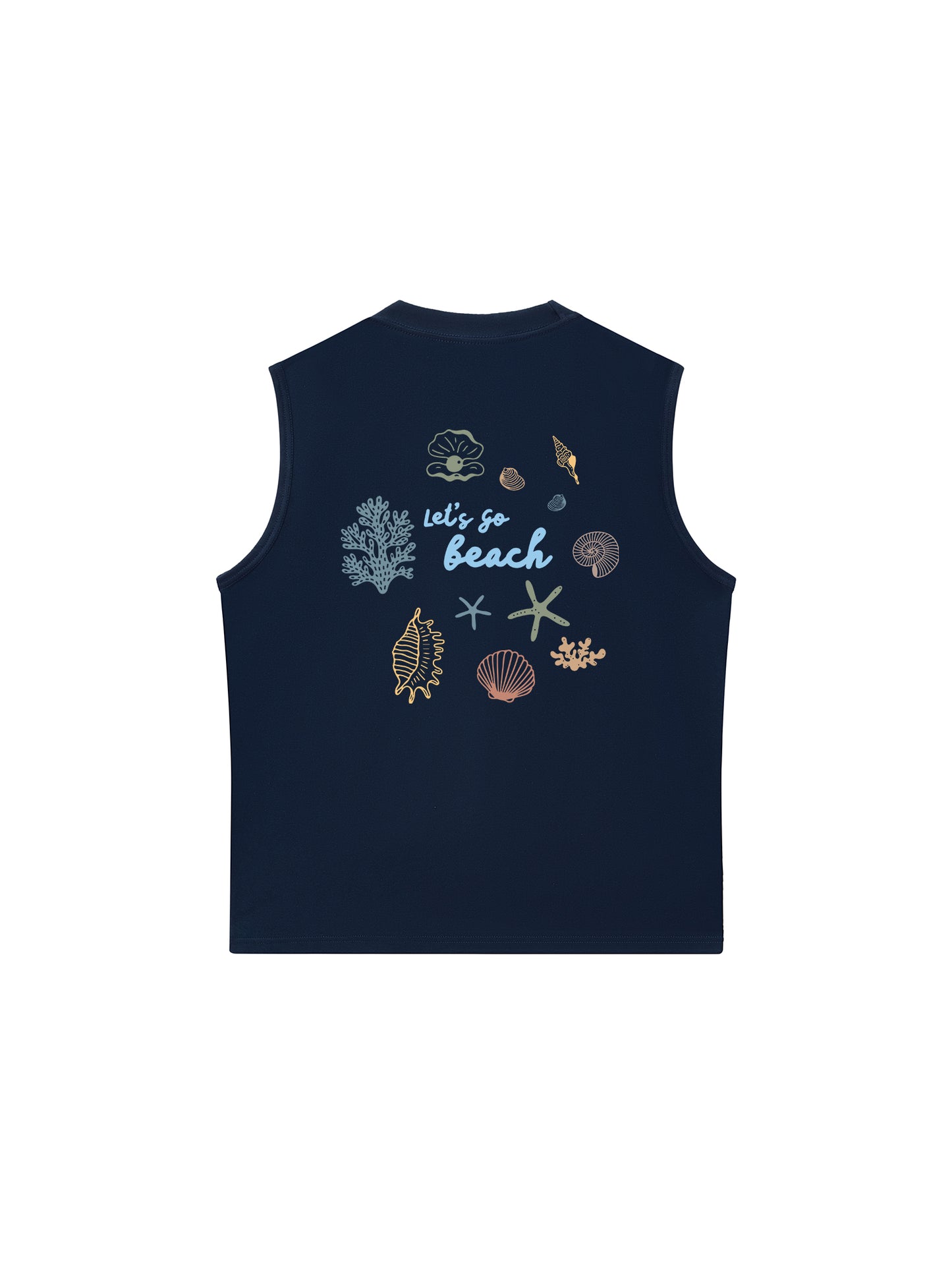 Áo Ba Lỗ Relaxed Fit Let_s Go Beach