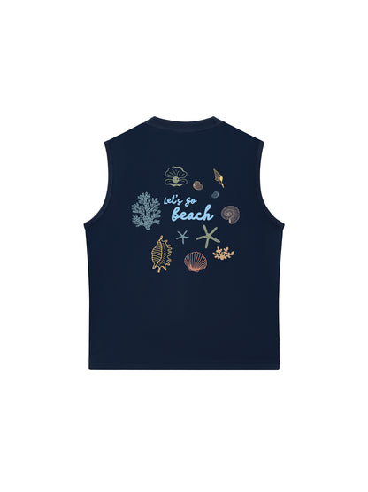 Áo Ba Lỗ Relaxed Fit Let_s Go Beach