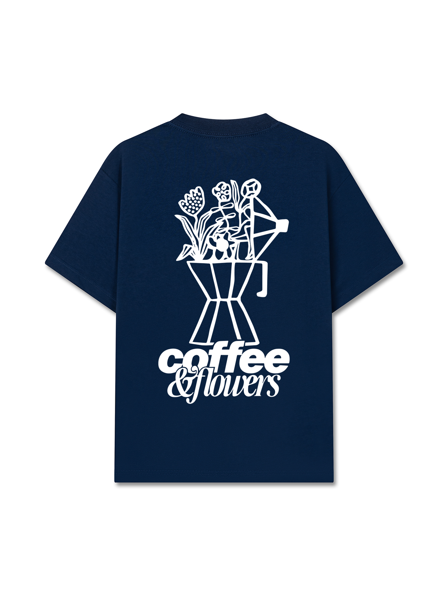 Áo Thun Relaxed Fit  Coffee & Flowers Oversized
