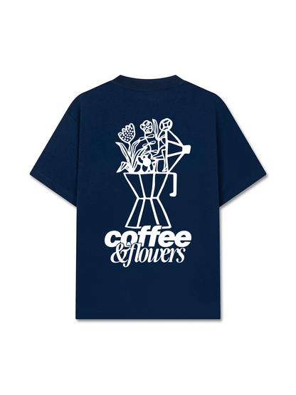 Áo Thun Relaxed Fit  Coffee & Flowers Oversized