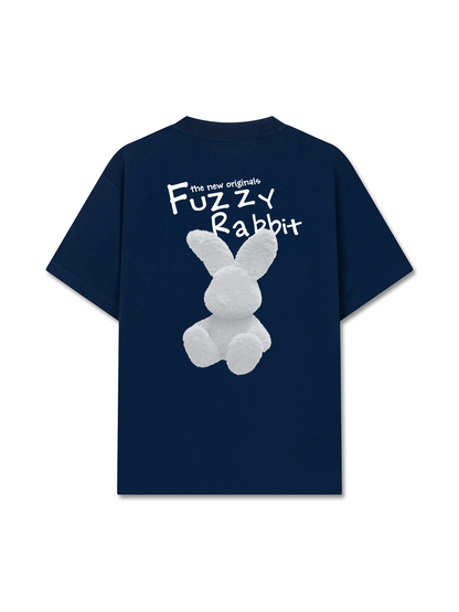 Áo Thun Relaxed Fit Doodle Fuzzy Rabbit