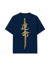 Áo Thun Relaxed Fit Japan Spirit Yellow Katana