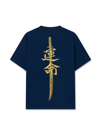 Áo Thun Relaxed Fit Japan Spirit Yellow Katana