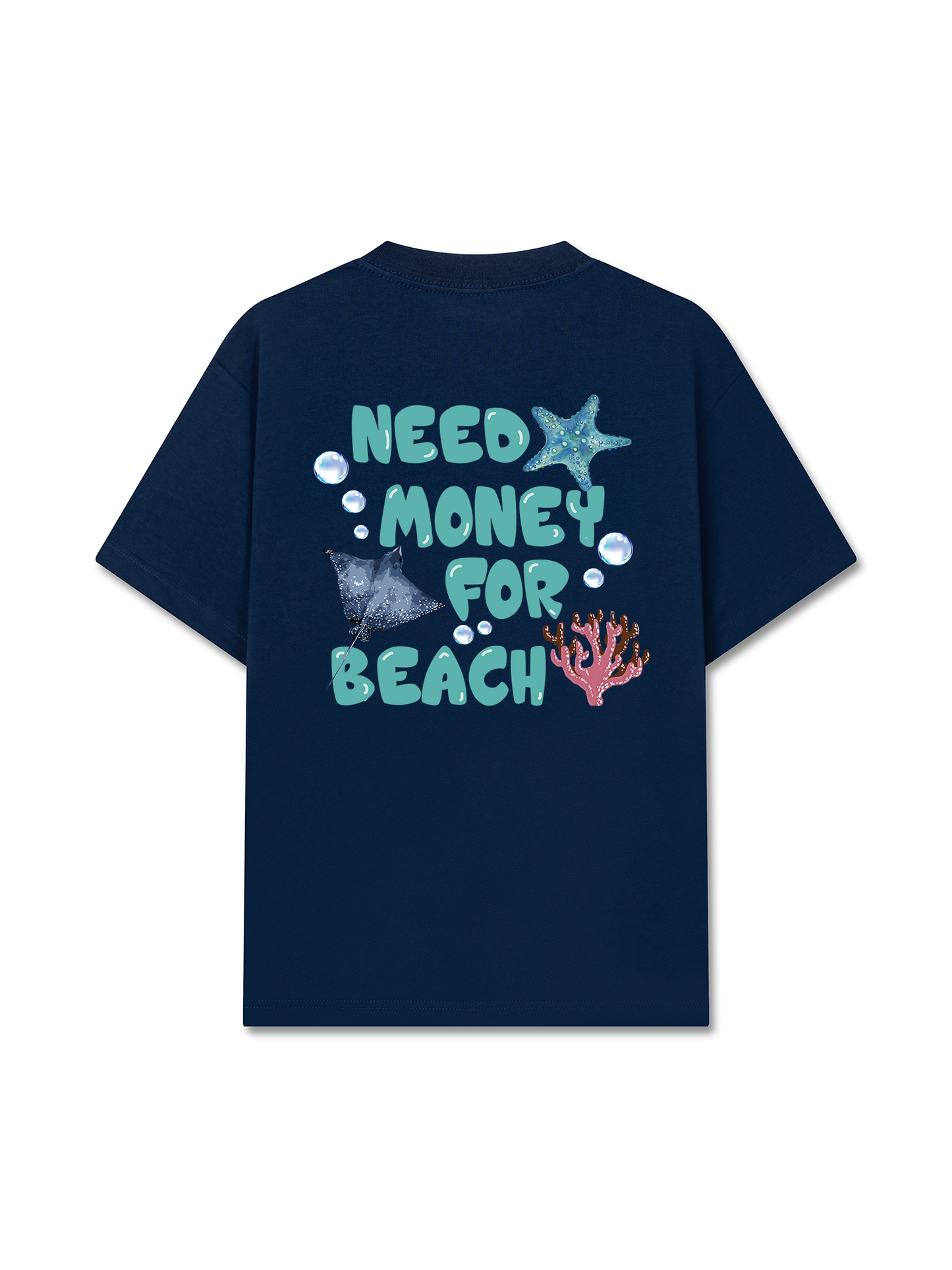 Áo Thun Relaxed Fit Ocean Need Momney For Beach
