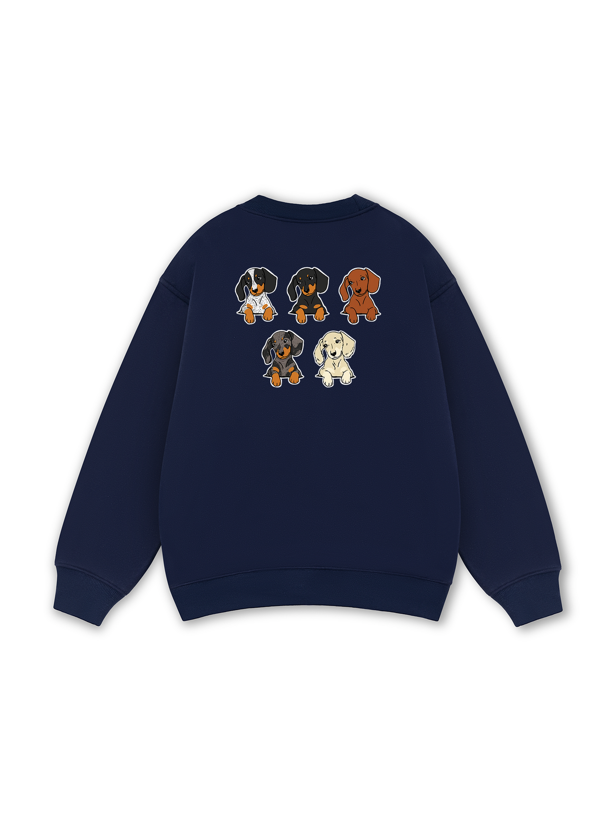 Retro Leopard Dashund Sweater