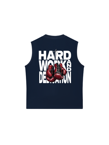 Áo Ba Lỗ Relaxed Fit Fitnes Hard Work And Dedication
