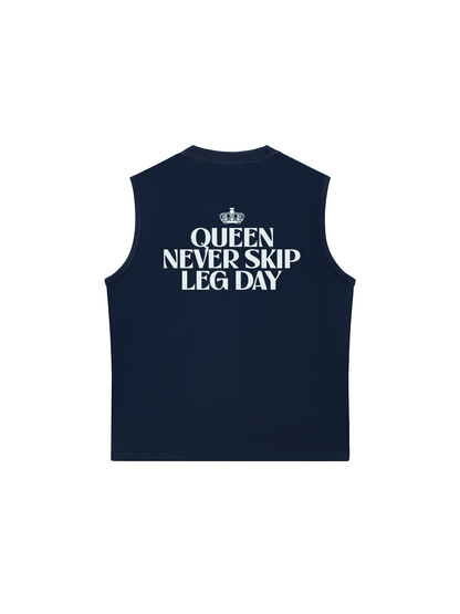 Áo Ba Lỗ Relaxed Fit Queen Never Skip Leg Day