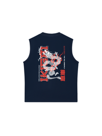 Áo Ba Lỗ Relaxed Fit Japan Spirit Ikigai Dragon
