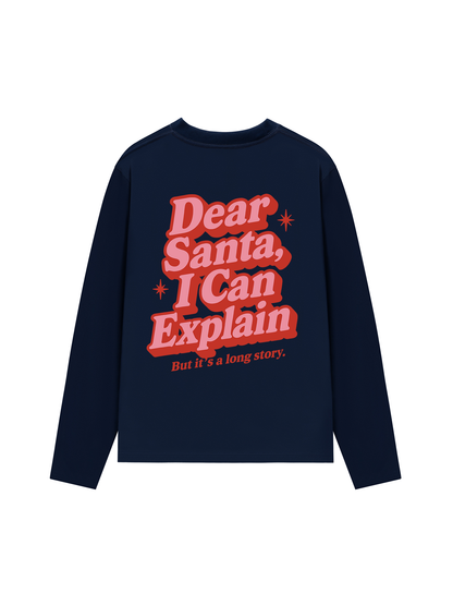 Áo Thun Dài Tay Dear Santa I Can Explain