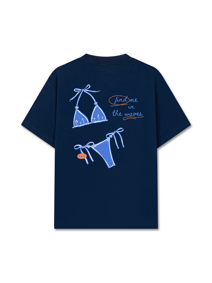 Áo Thun Relaxed Fit Find Me In The Waves