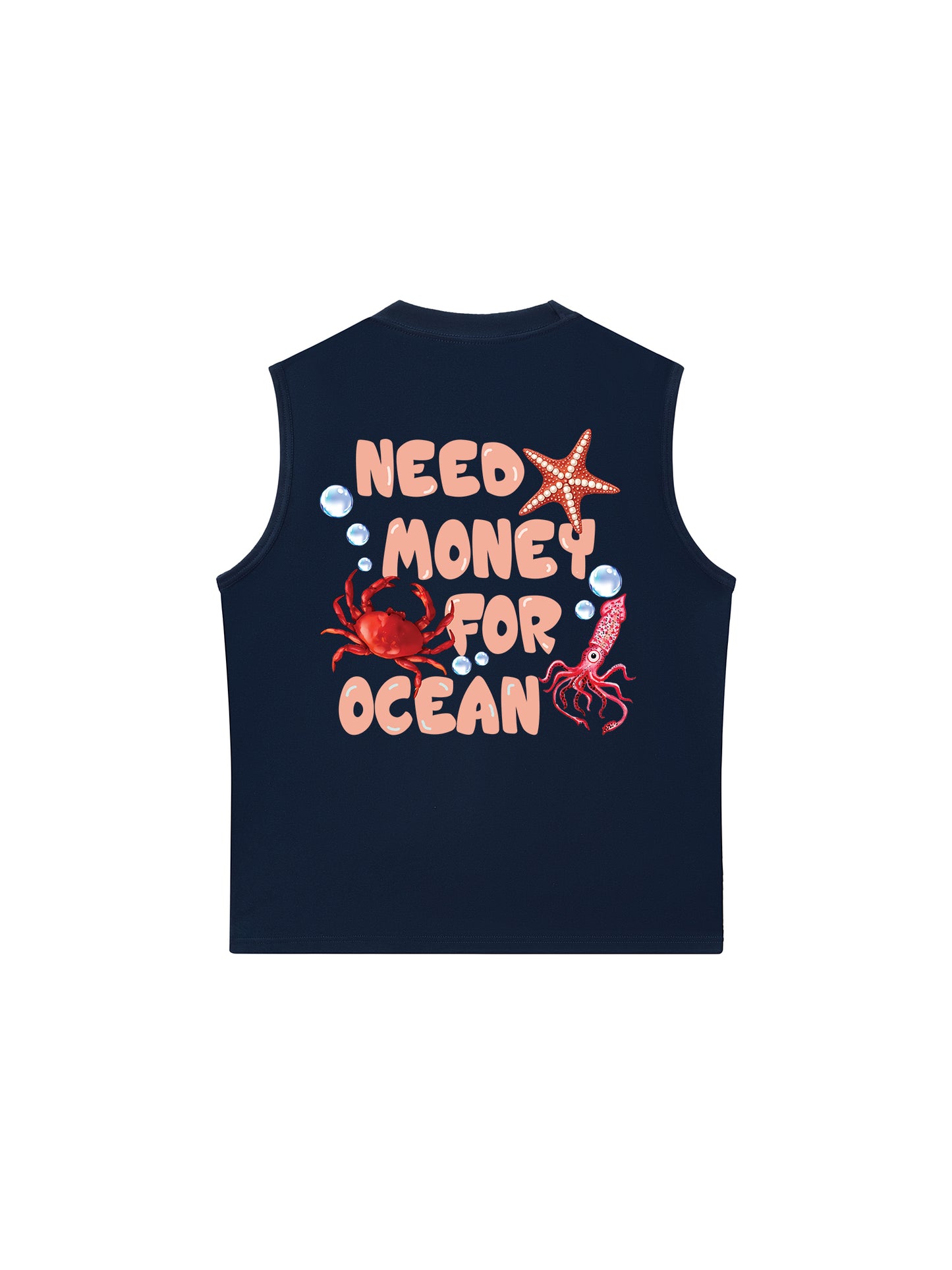 Áo Ba Lỗ Relaxed Fit Need Money For Ocean