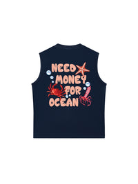 Áo Ba Lỗ Relaxed Fit Need Money For Ocean