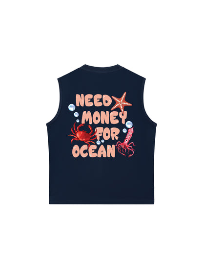 Áo Ba Lỗ Relaxed Fit Need Money For Ocean