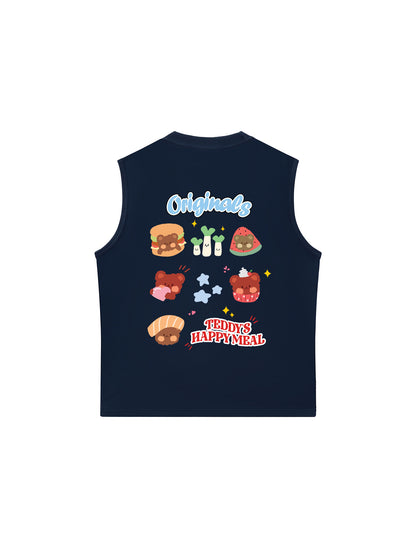 Áo Ba Lỗ Relaxed Fit Teddy Land Teddy_s Happy Meal