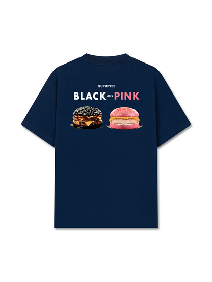 Áo Thun Relaxed Fit Sweet Pastry Black Pink