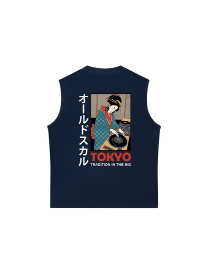 Áo Ba Lỗ Relaxed Fit Japan Spirit Tokyo Trandition In The Mix