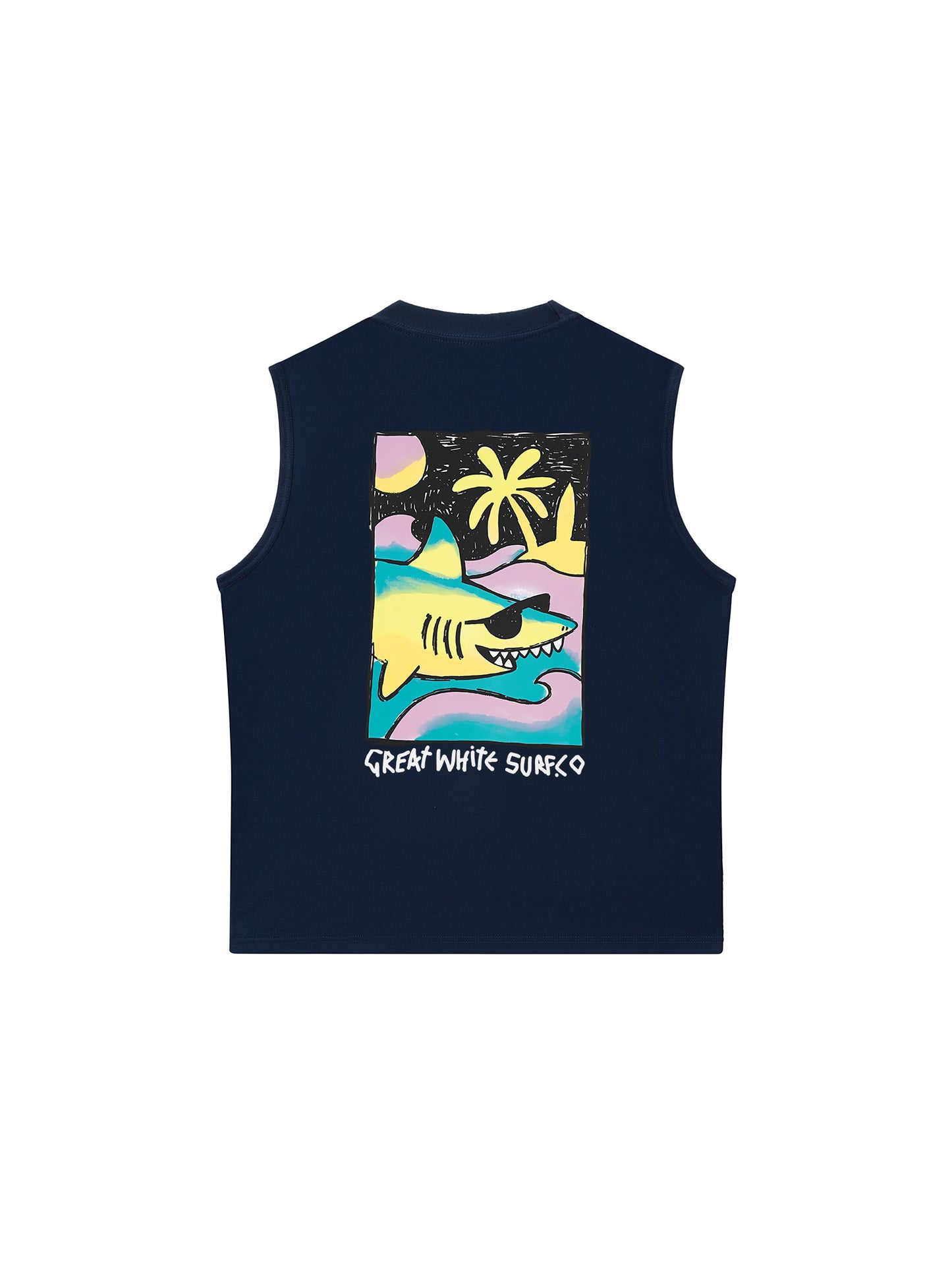 Áo Ba Lỗ Relaxed Fit Ocean Cute Shark