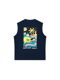 Áo Ba Lỗ Relaxed Fit Ocean Cute Shark