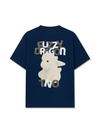 Áo Thun Relaxed Fit  Fuzzy Font Dragon