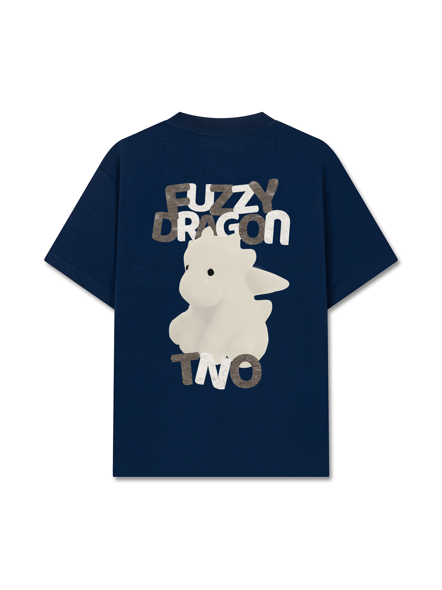 Áo Thun Relaxed Fit  Fuzzy Font Dragon