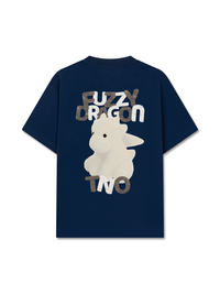 Áo Thun Relaxed Fit  Fuzzy Font Dragon