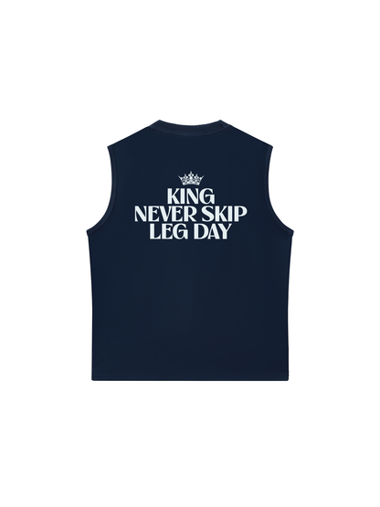 Áo Ba Lỗ Relaxed Fit King Never Skip Leg Day