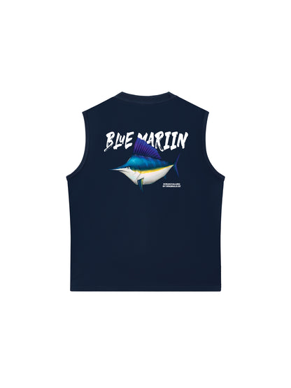 Áo Ba Lỗ Relaxed Fit Ocean Blue Mariin