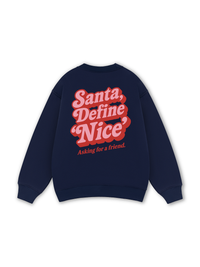 Santa Define Nice Sweater