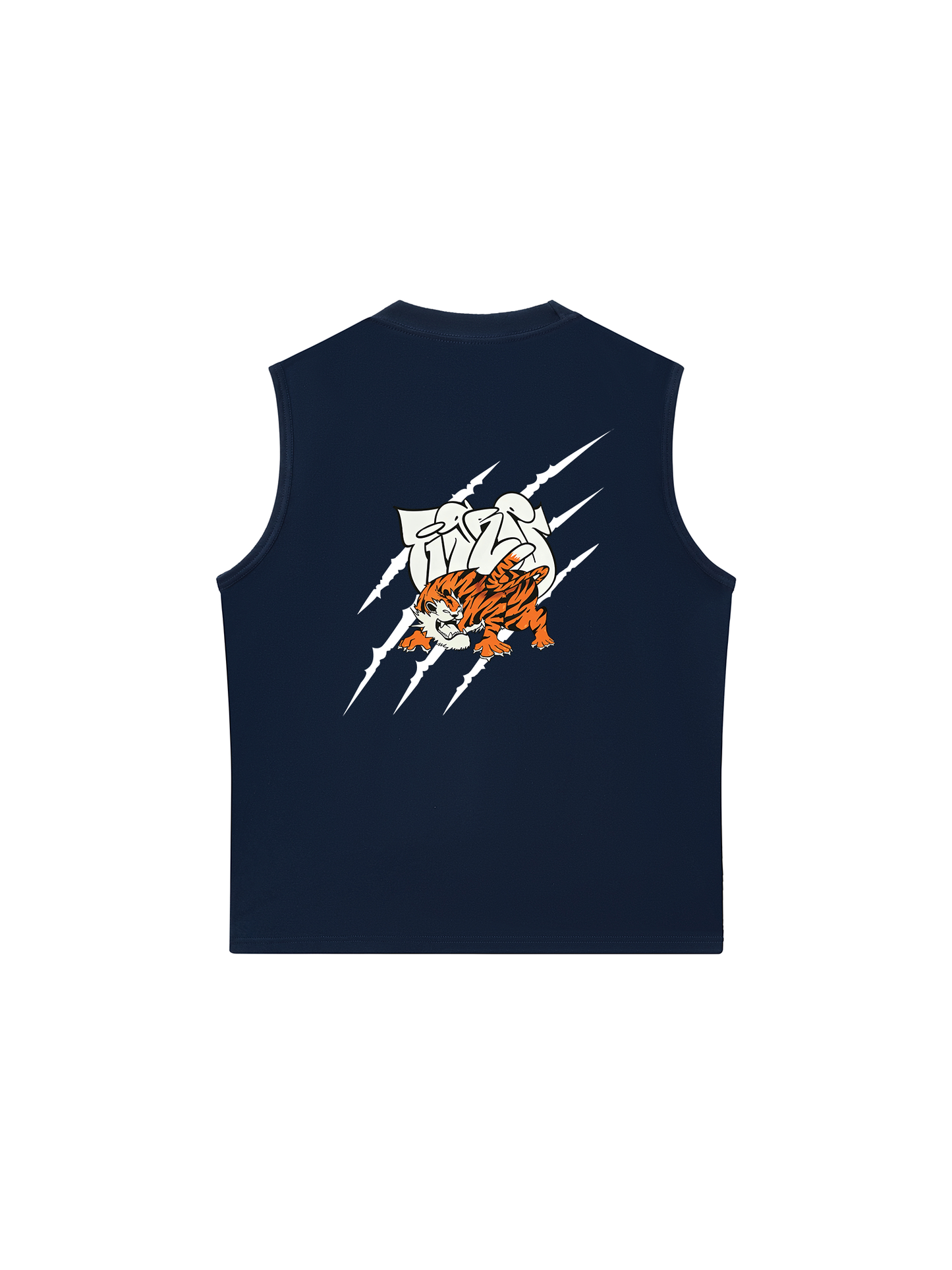 Áo Ba Lỗ Relaxed Fit Japan Spirit Tiger Scratch
