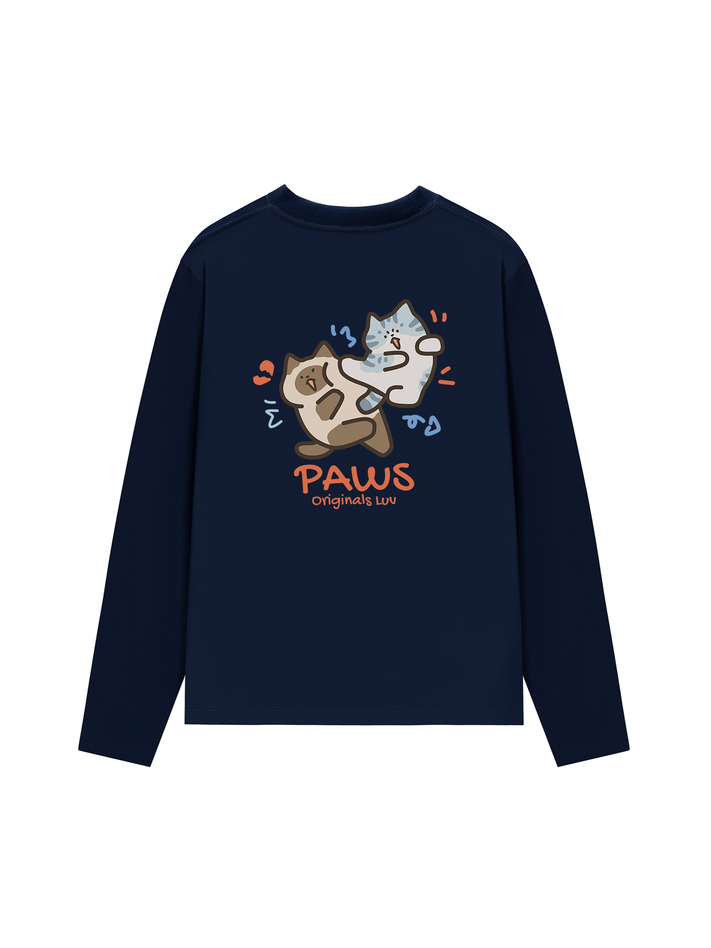 Áo Thun Dài Tay Paws Luv Cat Couple