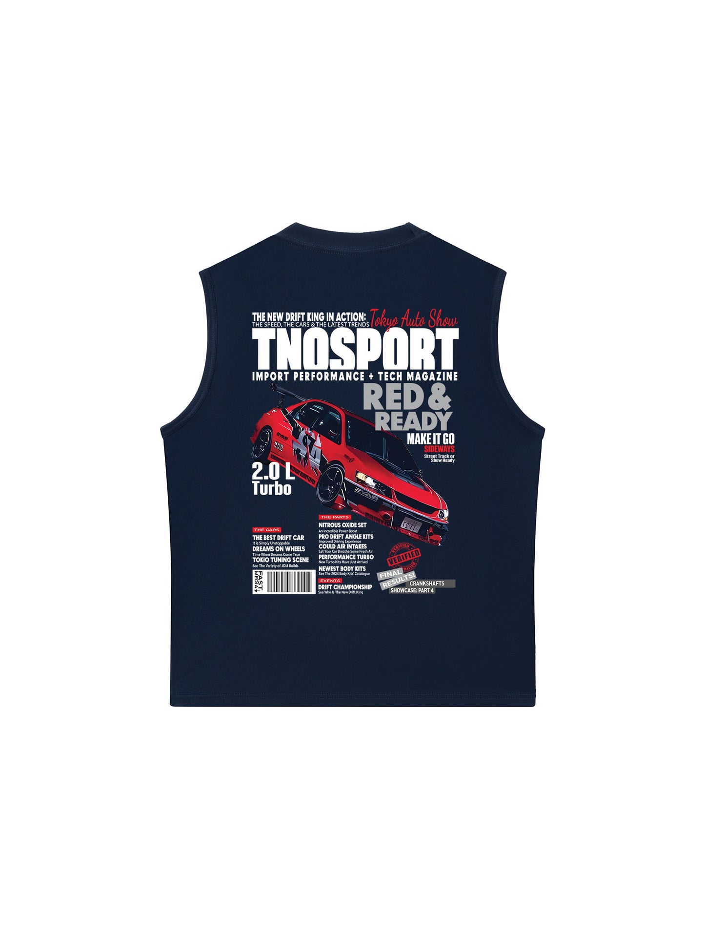 Áo Ba Lỗ Relaxed Fit CAR Orginals Sport Red