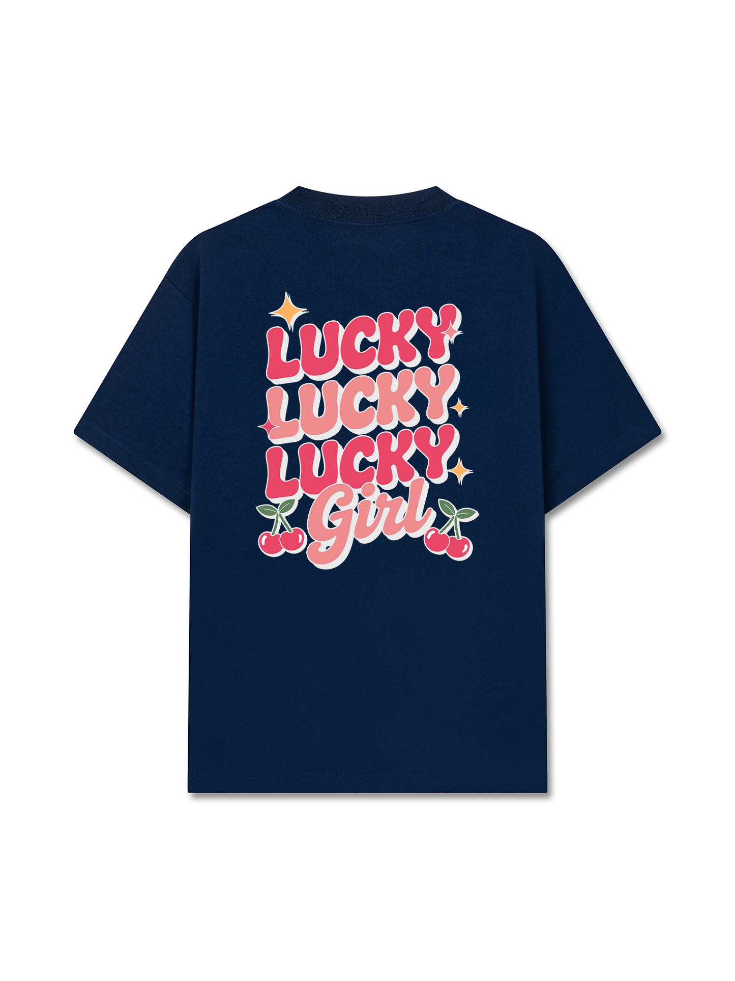 Áo Thun Relaxed Fit Cherry Lucky Girl