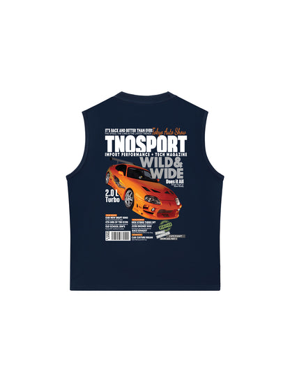 Áo Ba Lỗ Relaxed Fit CAR Orginals Sport Orange