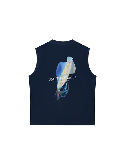 Áo Ba Lỗ Relaxed Fit Ocean Aquid Under The Water