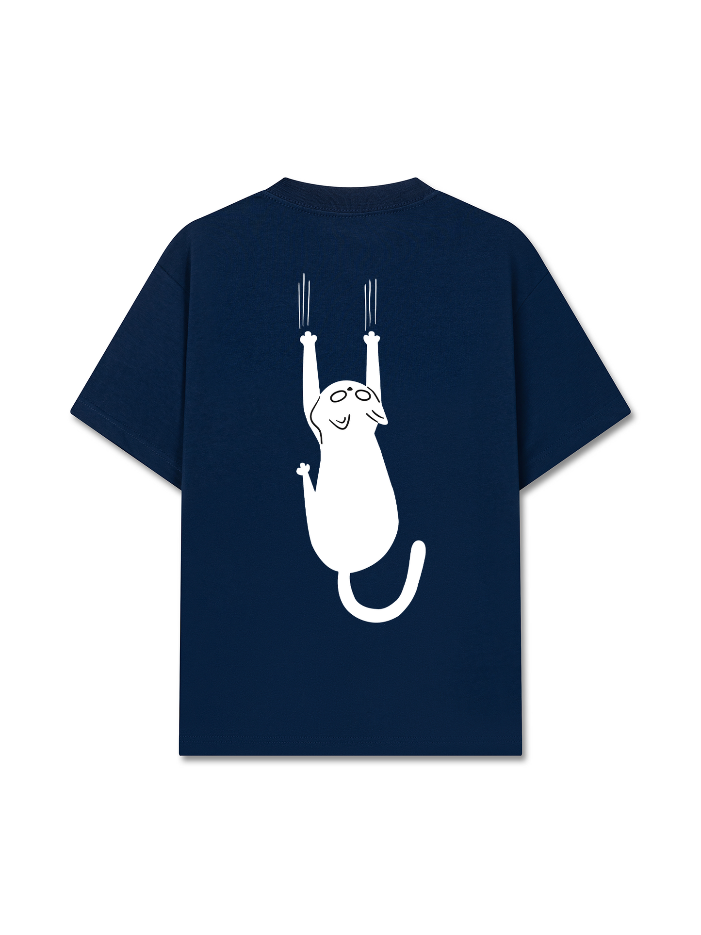 Áo Thun Relaxed Fit Animal Mood There's A Cat On Your Back