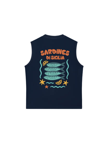 Áo Ba Lỗ Relaxed Fit Ocean Sardines