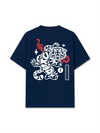 Áo Thun Relaxed Fit Japan Spirit Fire Tiger