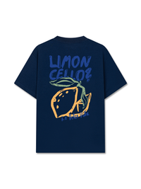 Áo Thun Relaxed Fit Blue And Yellow Limon Cello