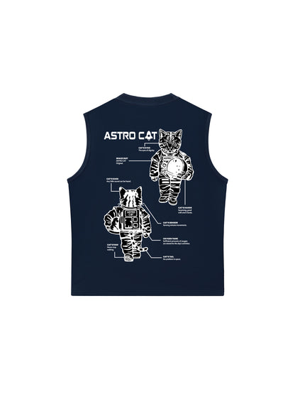 Áo Ba Lỗ Relaxed Fit Meow-ssion To Mars