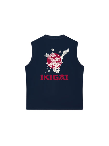Áo Ba Lỗ Relaxed Fit Ikigai Sakura